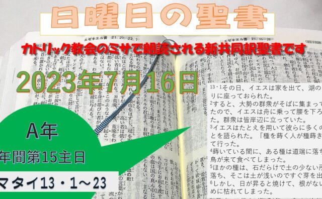 カトリック教会の日曜日の聖書 | 826村