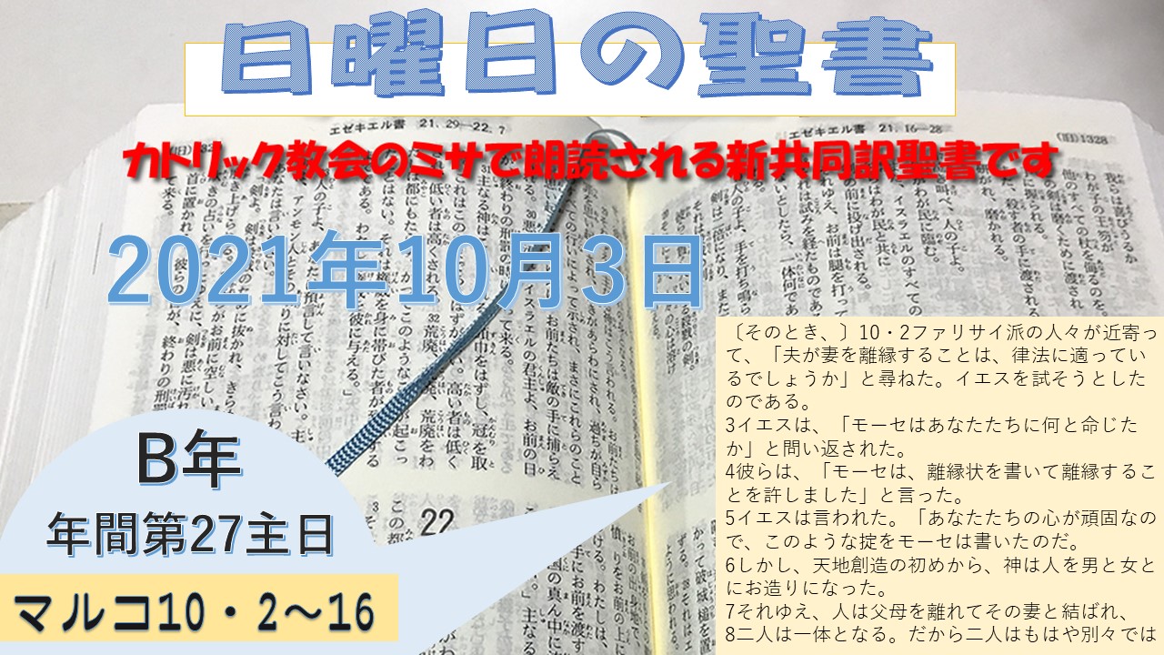 年間第27主日(B年)の聖書