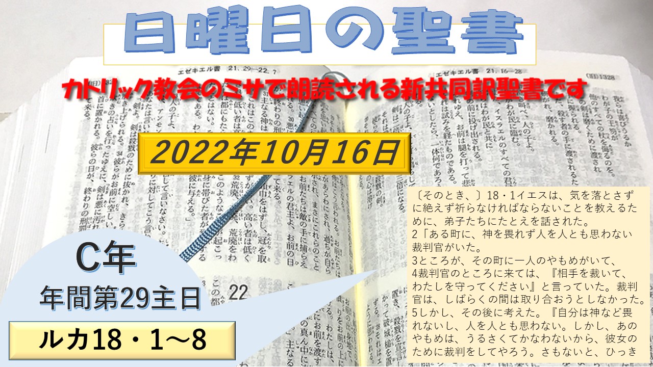 年間第29主日（C年）の聖書